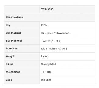 YTR-9635 E/Eb trumpet K1487